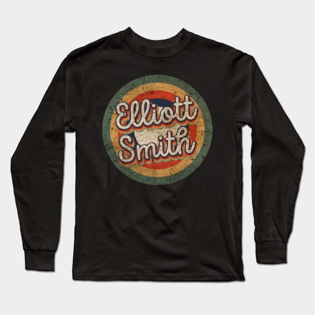 Elliott Name Personalized Smith Vintage Retro 60s 70s Birthday Gift Long Sleeve T-Shirt by Romantic Sunset Style
